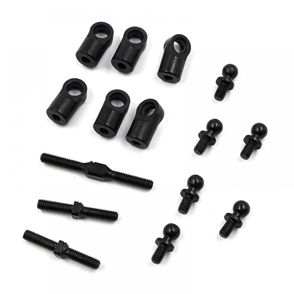 YEAH RACING - Adjustable Steering Tie-Rod & Servo Arm Link Set For Tamiya TT02 & TT01E - TT02-012