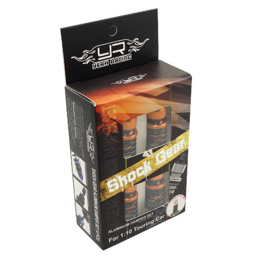 YEAH RACING - Alloy 50mm Damper Shocks Set 4pcs ORANGE (DSG-0050OR) Fits TT01E Euro Truck & M-Chassis)