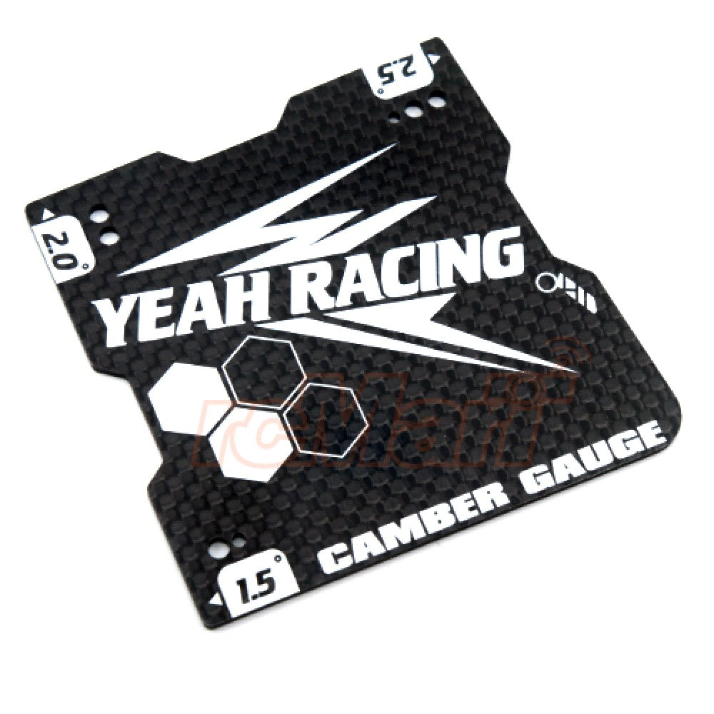 Yeah Racing - RC Graphite Lightweight Camber Gauge 1.5, 2 and 2.5 Deg For 1/10 Touring Car M Chassis - YT-0176