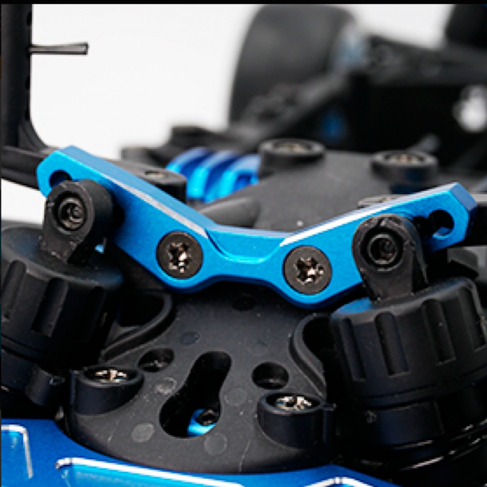 YEAH RACING - Tamiya M07 Aluminum Front Damper Stay BLUE - TAMC-025BU