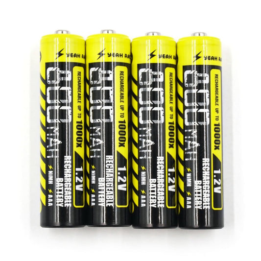 Yeah Racing - Rechargeable High Power 800mAh AAA NiMH Battery 4pcs (For Mini-z Kyosho)