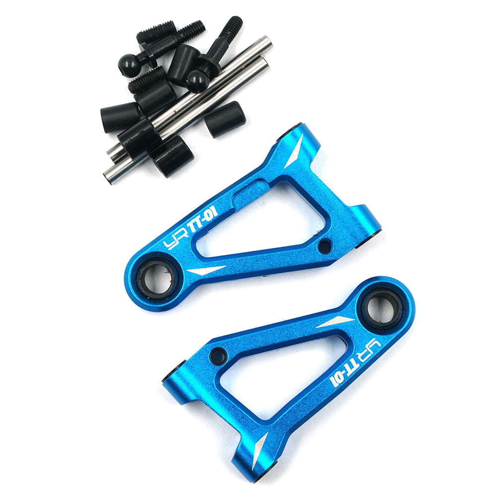Yeah Racing - Aluminium Front Lower Arm Set Tamiya TT-01E Blue - TATT-035BU
