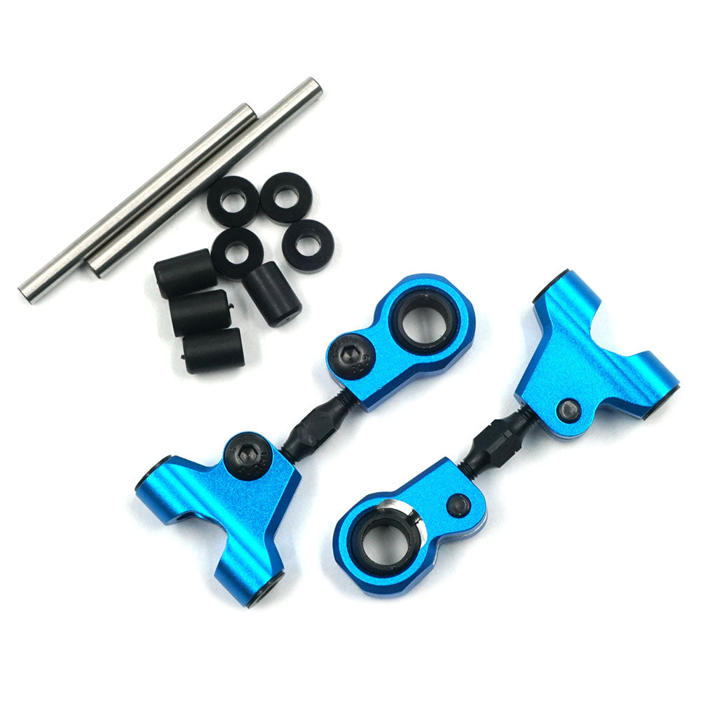 Yeah Racing - Aluminum Front Upper Arm Set TAMIYA TT-01E Blue - TATT-036BU