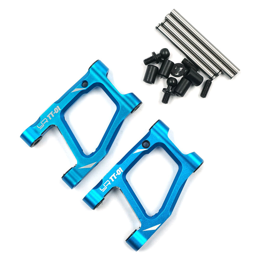 Yeah Racing - Rear Lower Arm Set Tamiya TT-01E Blue - TATT-038BU