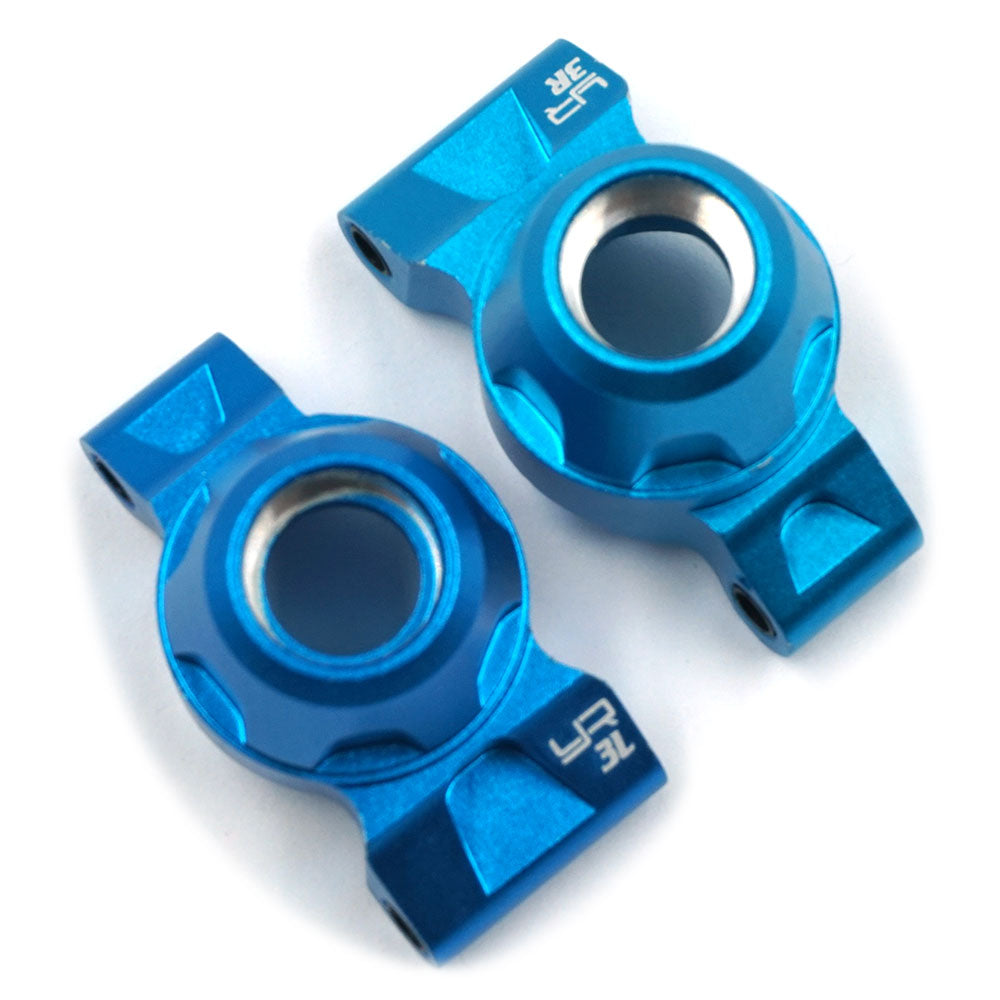 Yeah Racing - Aluminium Rear Hub Set (3deg) Tamiya TT-01E Blue - TATT-040BU