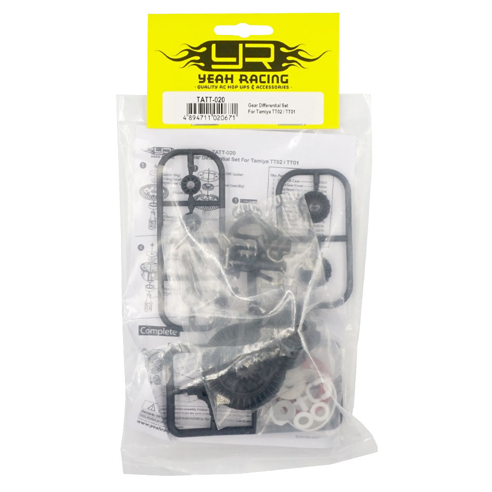 Yeah Racing - Oil Filled Gear Differential Set For Tamiya TT02 TT01E XV02 (Not Euro Truck Legal) TATT-020