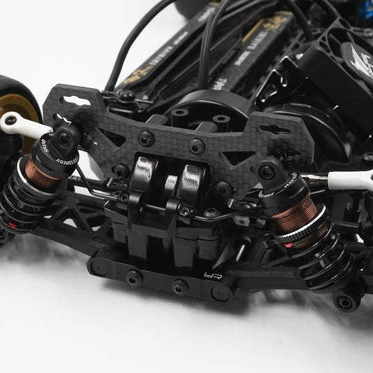 YEAH RACING  - Carbon Rear Damper Stay For Tamiya TT02S & TATT-S04 (TATT-025)