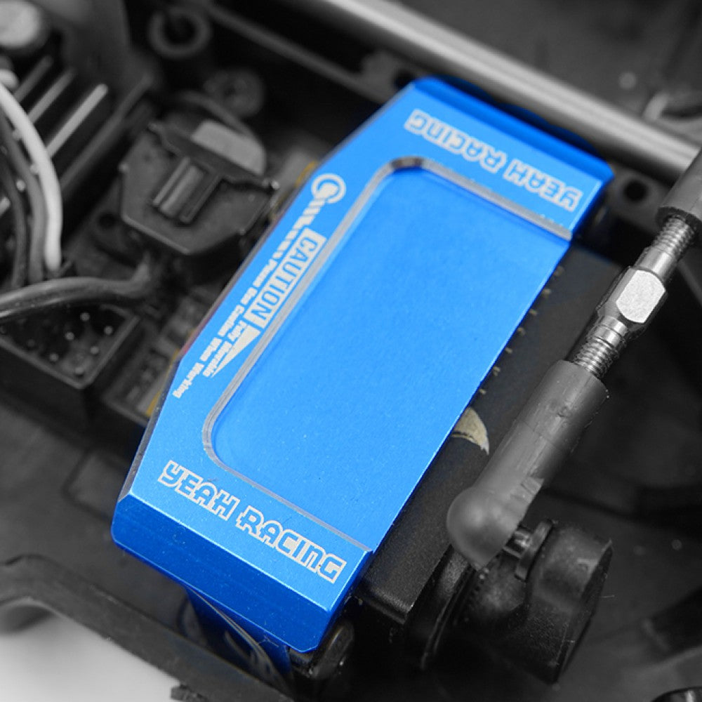 YEAH RACING - Aluminum Servo Mount For Tamiya TT02 Series (BLUE) - TATT-057BU