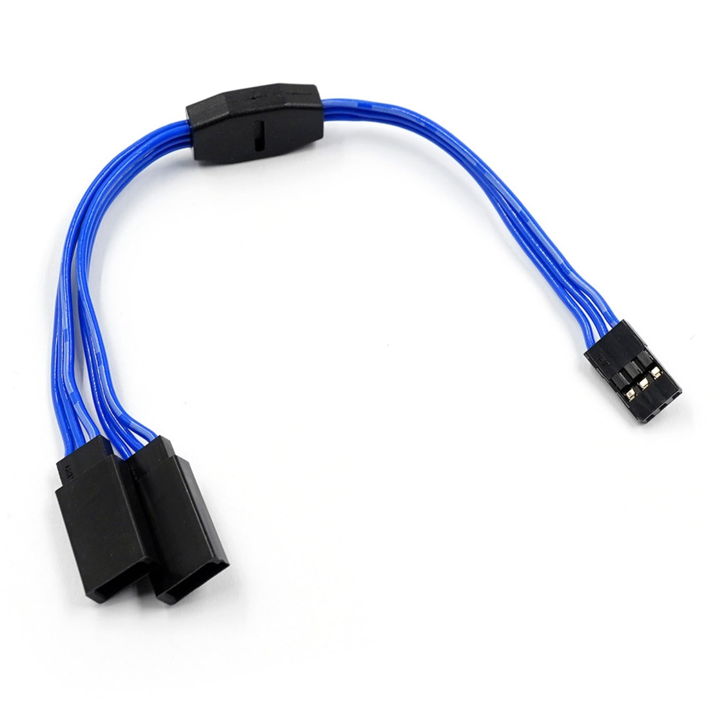 Yeah Racing - 150mm 60-Core Y Harness High Current Servo Wire (blue) (JR/Futaba Plug) - WPT-0154DB