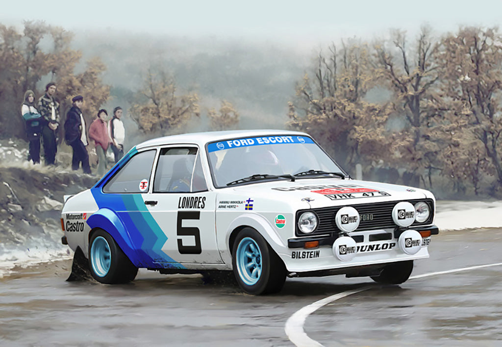 Tamiya 51658 - Licensed FORD ESCORT MK.II (MK2) RC Body Set (1/10 M-Chassis size 239mm Wheel Base) - W/Stickers & Masking