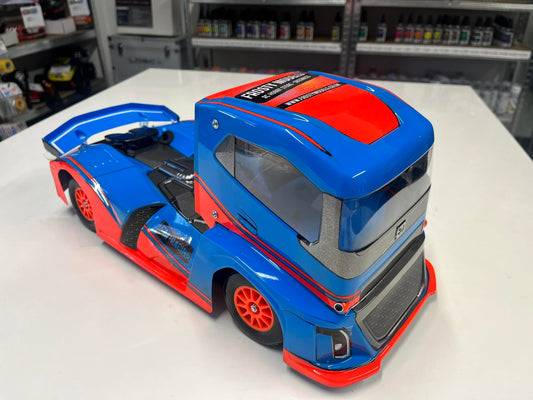 TAMIYA 54913 - TT01E RC 1/14 EURO TRUCK WHEELS (ORANGE) 2PCS (M-Chassis Mini)