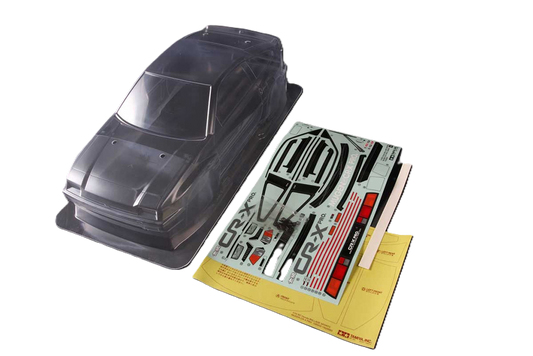 TAMIYA - (225m) 51467 MUGEN CR-X PRO Body Set - Clear Lexan 1/10 M-Chassis (W-170mm x Wheelbase-225mm)