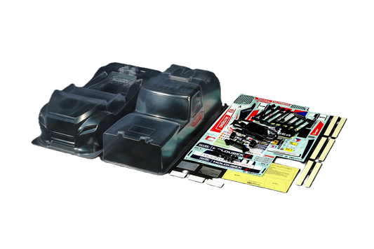 TAMIYA - 51613 BUGGYRA FAT FOX - 1/14 FULL BODY SET Euro Truck- (w/H PARTS, STICKERS & FIXINGS - FOR TT01E EURO TRUCKS)