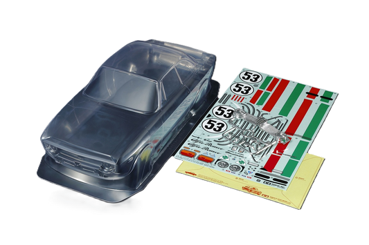 TAMIYA - 51729 (M 225mm) Alfa Giulia Sprint Club Racer Body Set - Clear Lexan 1/10 M-Chassis (W-168mm x L-385mm x Wheelbase-225mm)