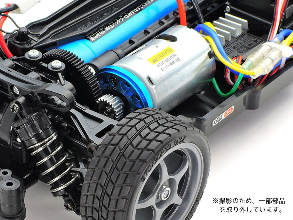 TAMIYA - RC TT02 ALUMINUM MOTOR MOUNT (Blue Anodised) - 54558