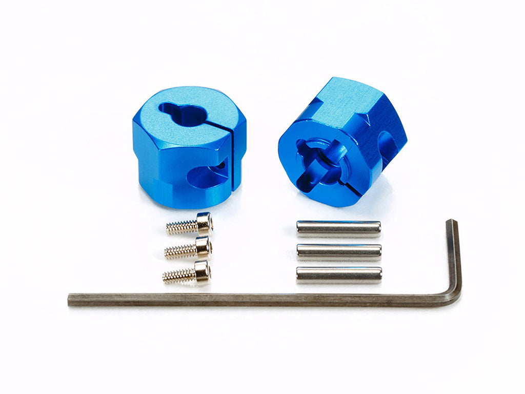 TAMIYA 54610 - RC ALLOY CLAMP TYPE WHEEL HUB 9mm Thick 2pcs (TT01 & TT02)
