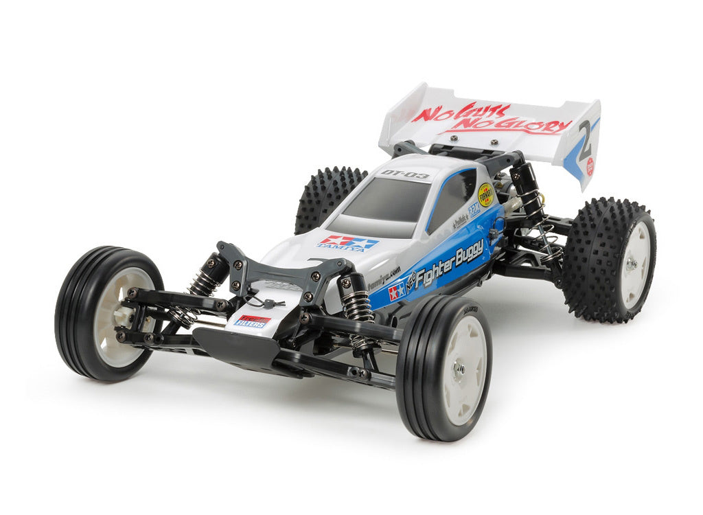 TAMIYA - 58587 RC NEO FIGHTER BUGGY 1/10 BUGGY - KIT FORM (DT-03) (INC'S ESC AND MOTOR ONLY(