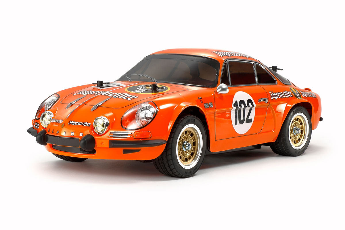 TAMIYA 58708 - RC 1/10 Alpine A110 Jägermeister 1973 (M06) RWD M-CHASSIS CAR (ESC & MOTOR INCLUDED - Requires, Radio/Servo Set, Battery & Charger)