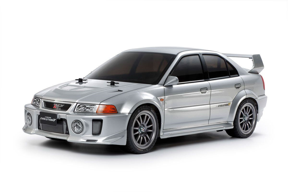 TAMIYA - 58713 MITSUBISHI LANCER EVO V - 1/10 (TT02 kit) 4WD CAR (INC's ESC & MOTOR)