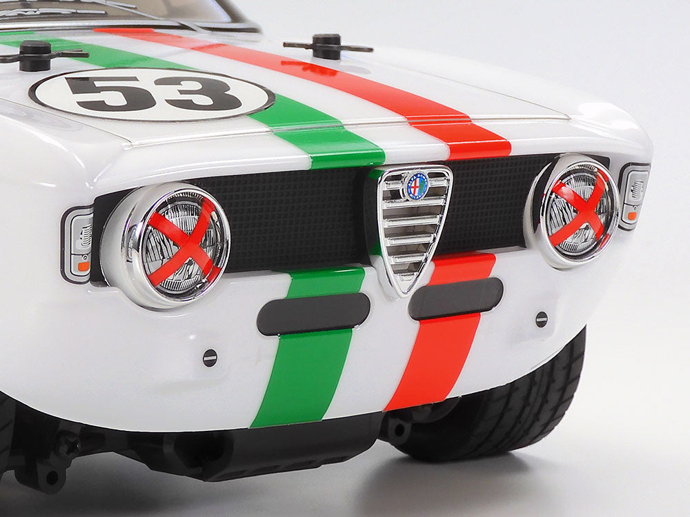 TAMIYA 58732 - RC 1/10 Giulia sprint GTA Club (MB01) Mini FWD/RWD M-CHASSIS CAR (ESC & MOTOR INCLUDED - Requires, Radio/Servo Set, Battery & Charger)