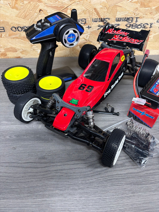 Used - Tamiya DT03 Frog Racing Team 1/10 2WD Buggy (Radio, Motor & ESC included) (Needs only charger)