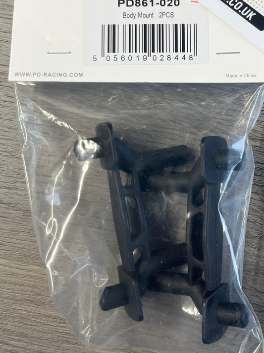 PD RACING SPARES - 1/10TH TK10 & TR10 - Body Mount   2PCS - PD861-020
