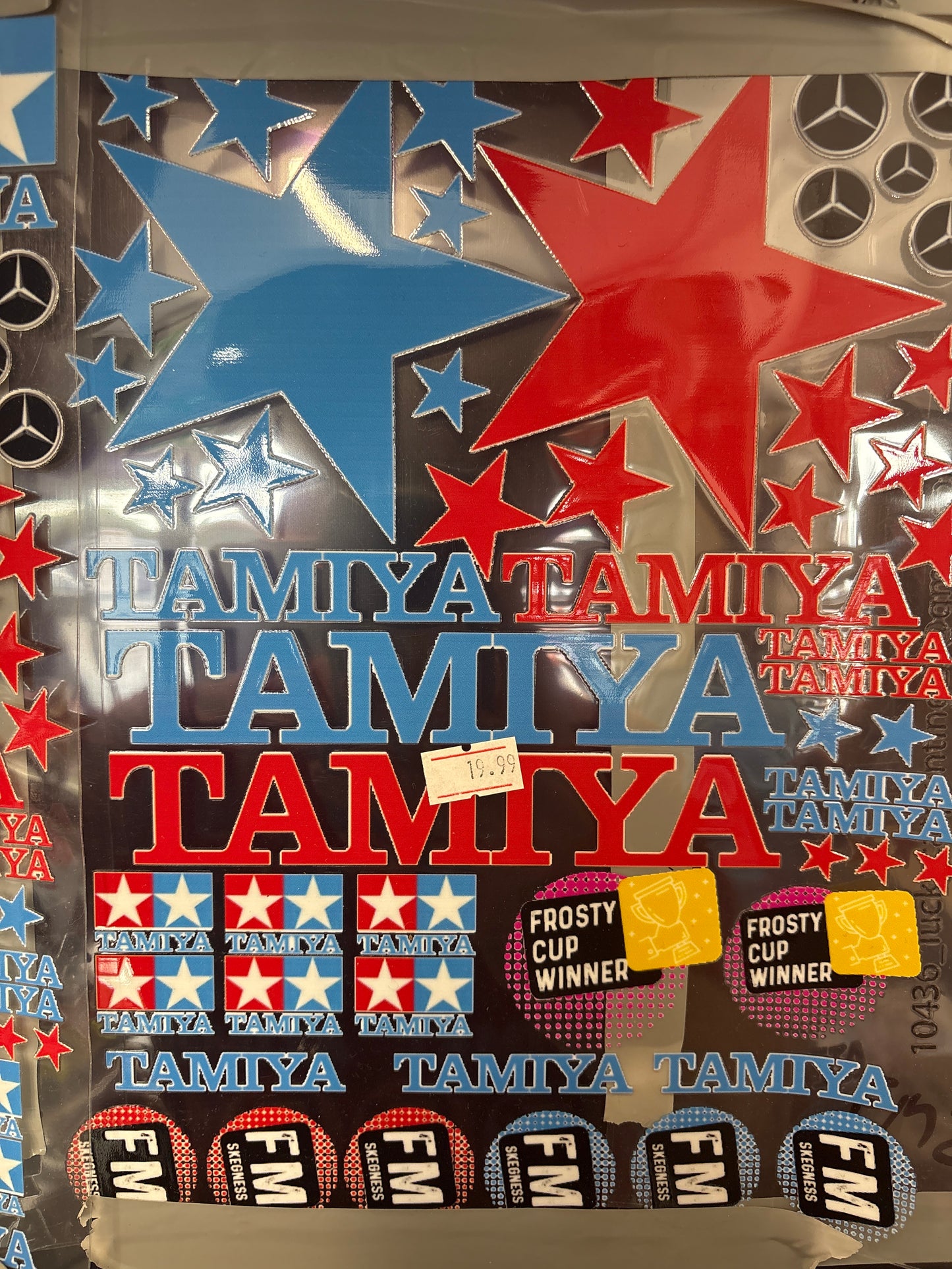 Tamiya - UV Sticker Decal Sheet - A4 Clear (Frosty Cup and Logos) FM3