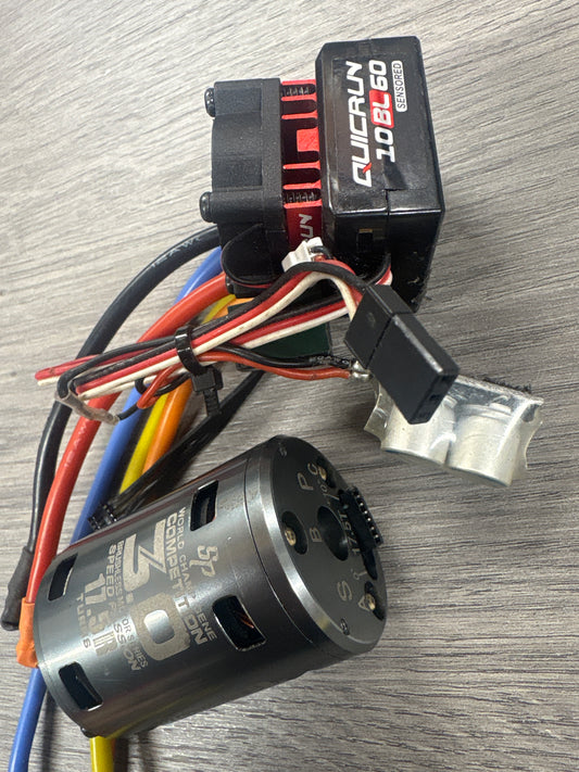 (#4) Tested/Used - Hobbywing Quicrun 10BL60 ESC 60Amp Brushless & Speed Passion Comp 3.0 17.5T Combo (ideal for 1/10 Cars)