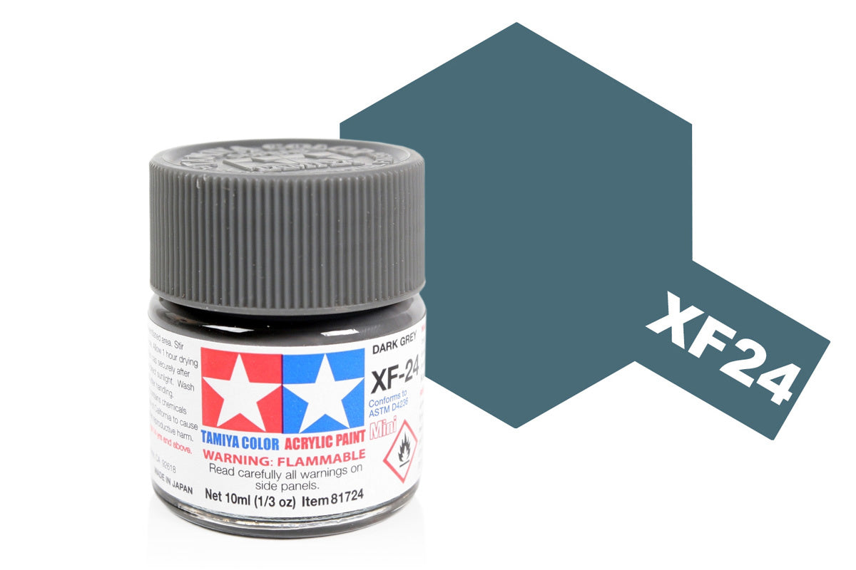 TAMIYA - 10ML XF Paint Acrylic - XF1 to XF90 Multi Listing