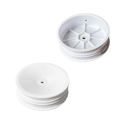 ABM40001 - Front Wheel for 1/10th Off Road 2wd - White (12mm Hex) (2pcs) 20mm wide by 2.2inch tyre diameter