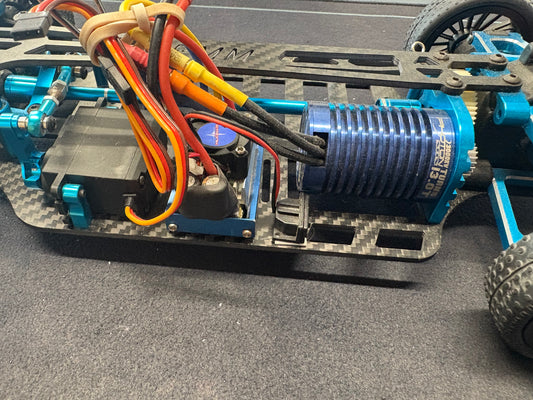 Used - Tamiya TT01 PMM Alloy & Carbon unofficial branded 4WD 1/10 RC touring car with brushless system & servo