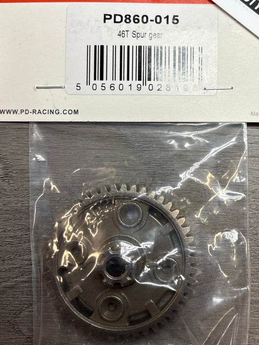 PD RACING SPARES - 1/10TH TK10 & TR10 - 4S TK10 / TR10 - 46T Spur gear - PD860-015