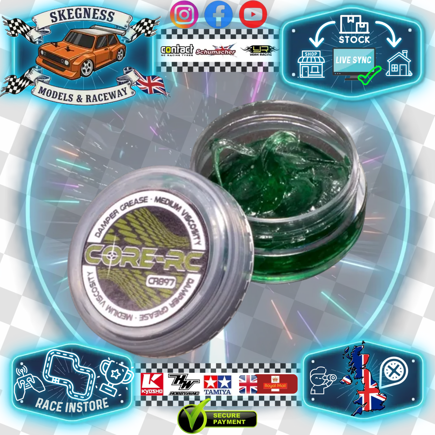 CORE RC - Damper Grease - Medium (Eclipse / Atom) - (10ML) CR897