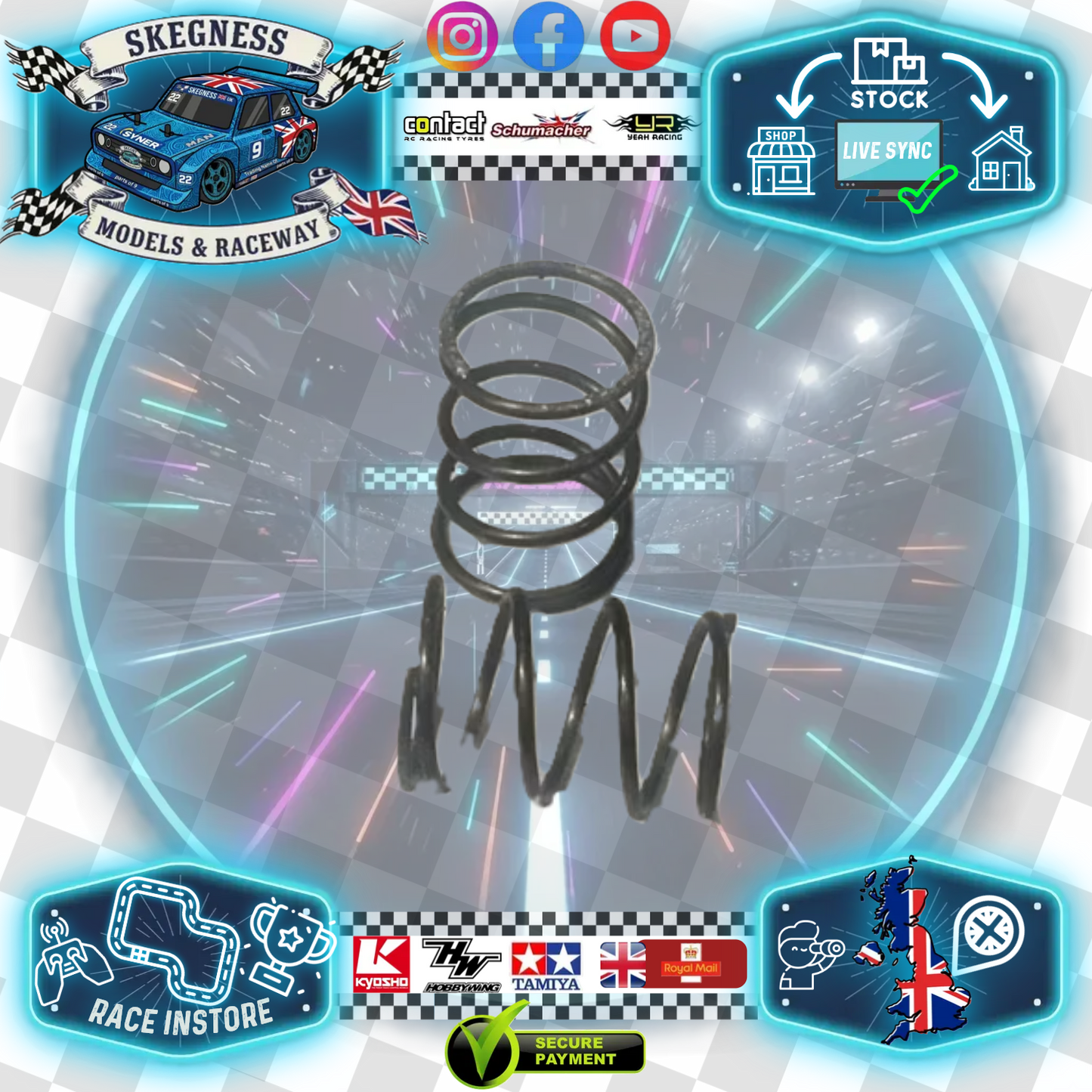 Kamtec - Soft Rear Springs 2x - Bangers , 1300's , Hot Rods , Stock Saloon , Minis , Stock Cars etc