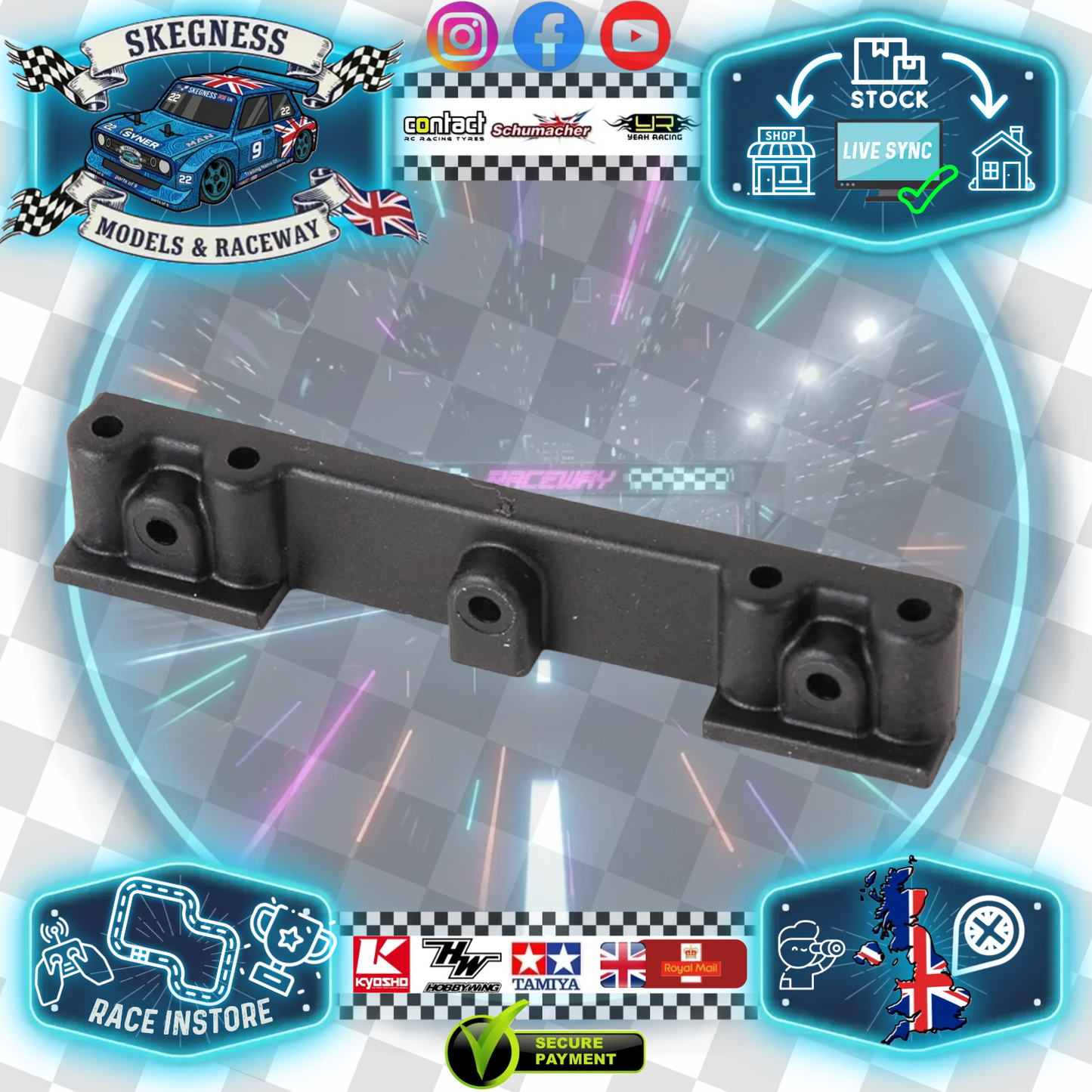 Schumacher - Rear Body Mount Block - SupaStox - U3951