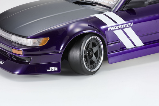 KYOSHO - FAZER D2 NISSAN SILVIA S13 TUNED PURPLE 1/10 RC Drift Car - DRIFT READYSET - K.34503T1B