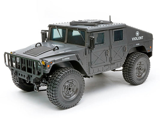 E-ZEE - RC 1/16 4WD RC HUMMER MILITARY TRUCK - BLACK - (Lipo Battery & Charger Included) - EZ-G2069BK