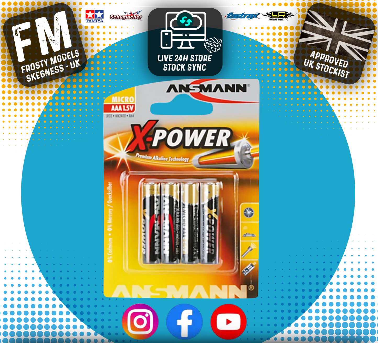 Ansmann - AAA 1.5v Alkaline 1000mah Batteries (4pcs)