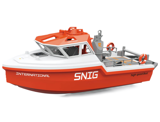 HENG LONG - SNIG RESCUE RTR BOAT BRUSHLESS & LIPO 320MM LENGTH WHITE - HL3702-W