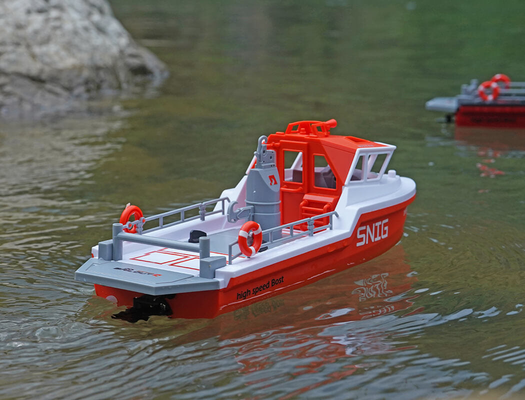 HENG LONG - SNIG RESCUE RTR BOAT BRUSHLESS & LIPO 320MM LENGTH WHITE - HL3702-W