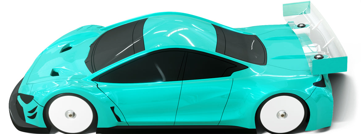 BITTY DESIGN - HYPER-HR 1/10 TC BODY SHELL 190MM - LW - NOT PAINTED - BDTC-190HYPHR