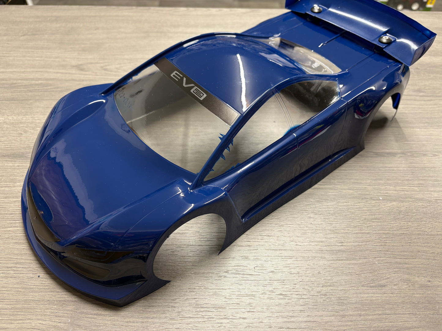 MONTECH - Pre Painted BLUE - EVO 2 - RC CAR BODY 1/10 TC - Lightweight - 190MM (Read Description) B2