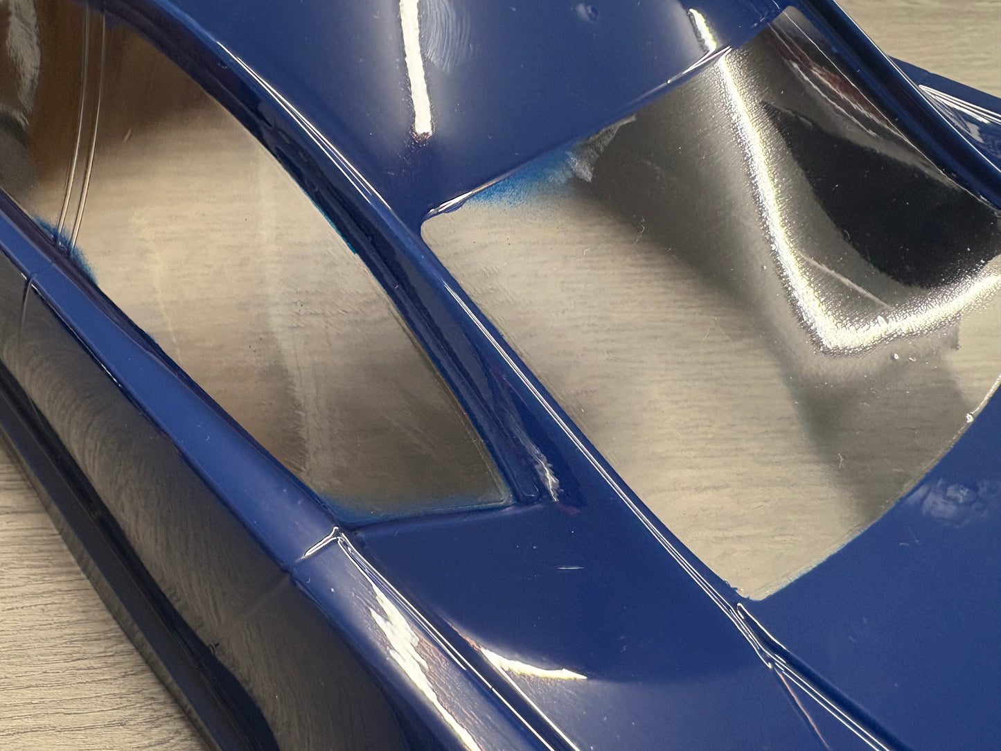 MONTECH - Pre Painted BLUE - EVO 2 - RC CAR BODY 1/10 TC - Lightweight - 190MM (Read Description) B2