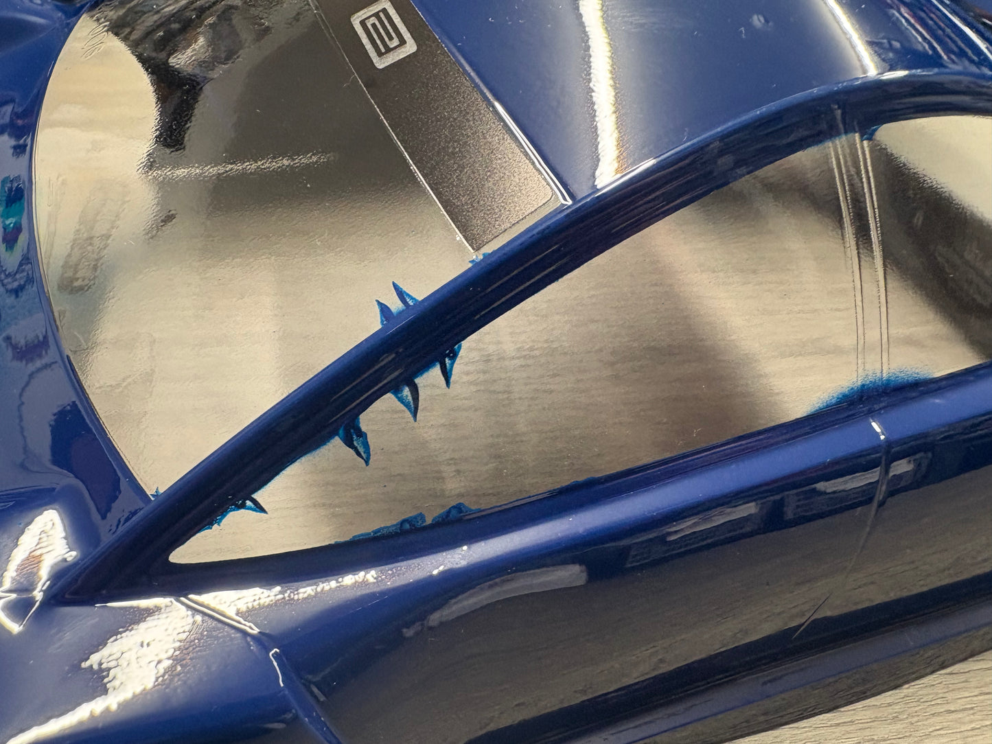 MONTECH - Pre Painted BLUE - EVO 2 - RC CAR BODY 1/10 TC - Lightweight - 190MM (Read Description) B2