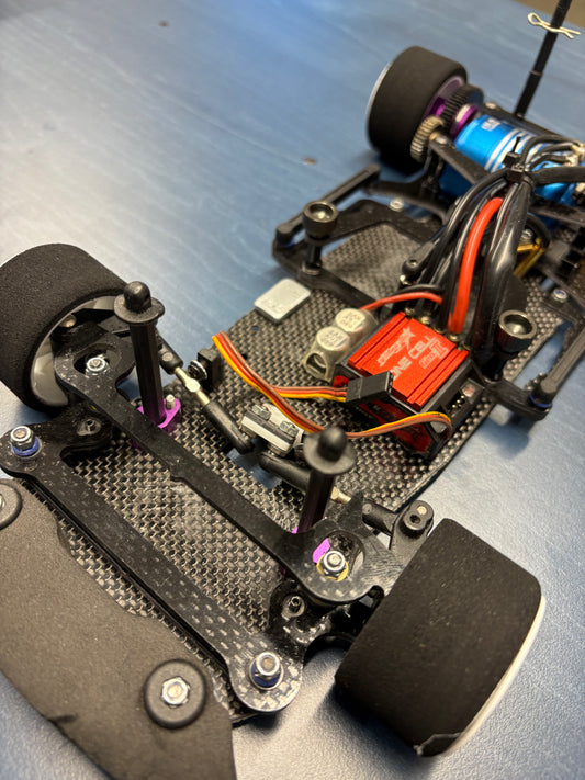 Schumacher Supastox (GT) GT12 1/12 RC Car - fully refurbished (13.5T Brushless system, New tyres - just add an 1S Lipo, radio, 1/12th servo and charger, body to complete)