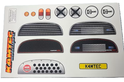 Kamtec - 1/12 MINI Manic 750 Lexan Body (No Wing) FREE Stickers - Fits all GT12 Minis Battcave / Kamtec / Mardave / Mini Assassin (CLEAR BODY) (160mm wide by 178mm wheelbase) (Standard Thickness) (No Spoiler)