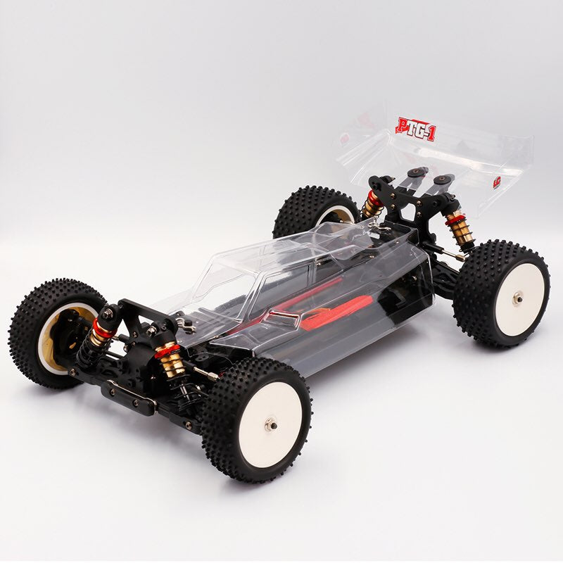 LC Racing – LC-PTG1-HBU – 1/10 scale 4wd entry level buggy – assembled rolling chassis (Blue version) (Alloy Chassis, Carbon Fibre Towers, Shaft Driven Fully Adjustable Race Car) - Rolling Chassis Only - Needs all electrics to complete