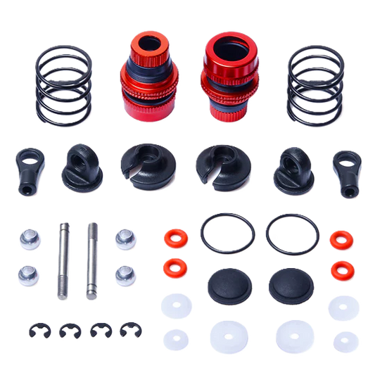 LC RACING - Aluminium threaded 1/10 Car shock absorbers Kit – 2pcs (PTG-2TC) - Part Number LC6280 (L6280)
