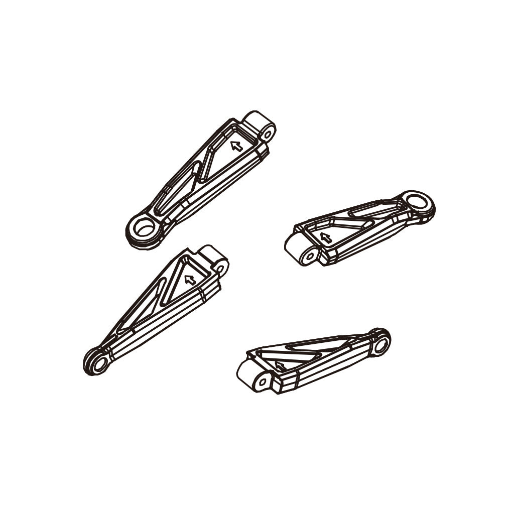 PD Racing TK16 & TR16 Spares - Front and rear upper arm set - PD303-006