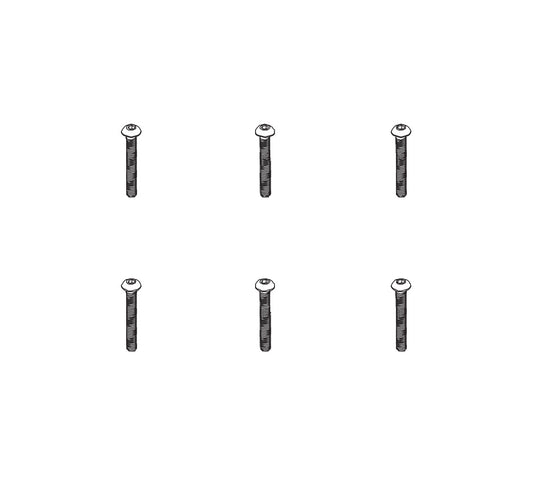 PD RACING SPARES - 1/10TH TK10 & TR10 - B head hex screw HM4*30   6pcs - PD602-078